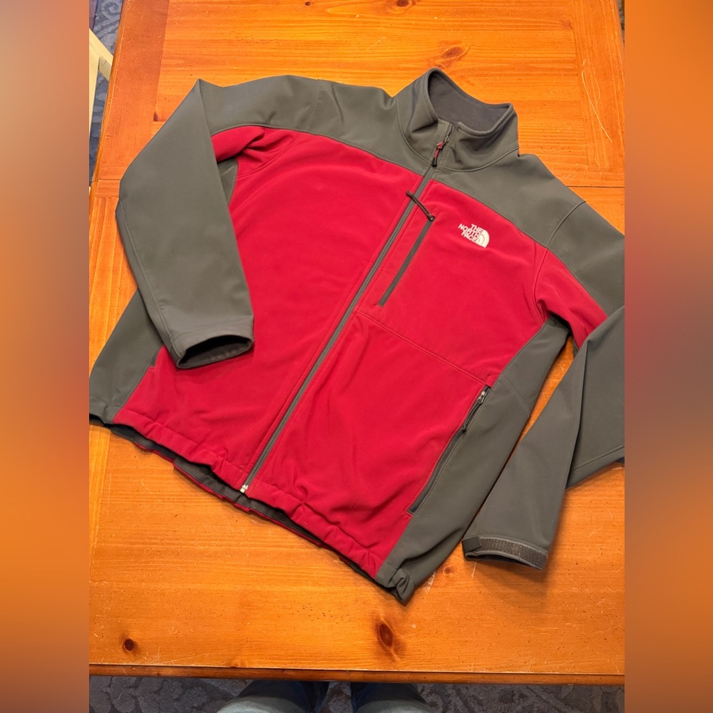 The North Face Men's Red and Gray Performance Jacket